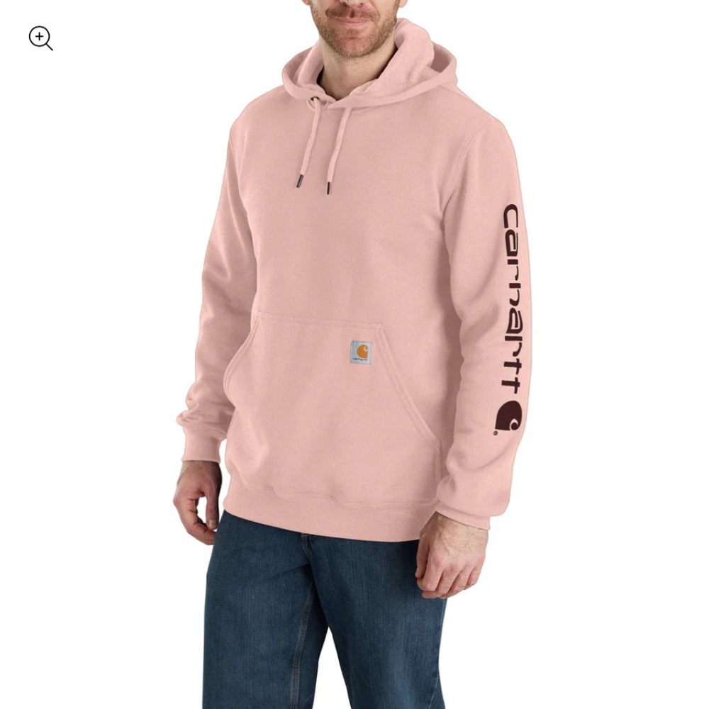 Carhartt Men’s Loose Fit Midweight Logo Sleeve Graphic Sweatshirt Size Small